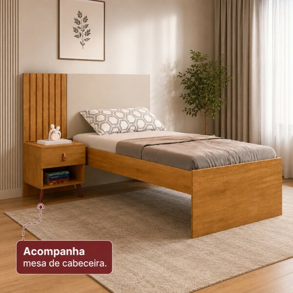 CAMA JA SOLTEIRO LADY NATURE/OFF WHITE CAMA JA SOLTEIRO LADY NATURE/OFF WHITE