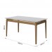 MESA IMCAL WIND 1.6 C/ VIDRO RETANGULAR OFF WHITE / CINAMOMO MESA IMCAL WIND 1.6 C/ VIDRO RETANGULAR OFF WHITE / CINAMOMO