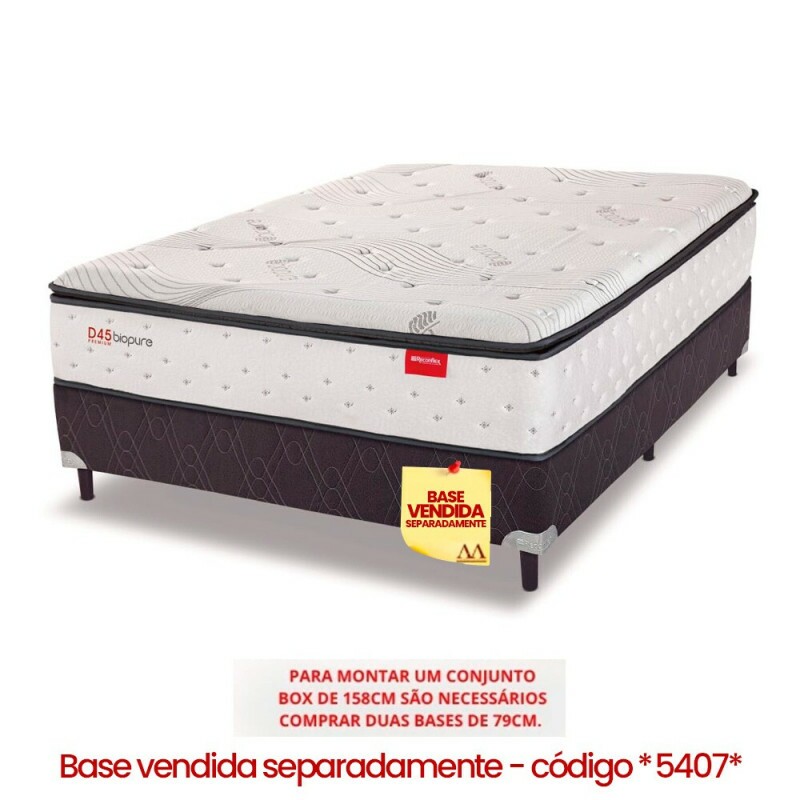 COLCHAO D45 158X198X30 RECONFLEX PREMIUM BIOPURE C/PILLOW COLCHAO D45 158X198X30 RECONFLEX PREMIUM BIOPURE C/PILLOW
