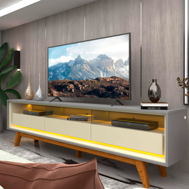 RACK GELIUS REQUINTE 212 C/LED NATURALE/OFF WHITE RACK GELIUS REQUINTE 212 C/LED NATURALE/OFF WHITE