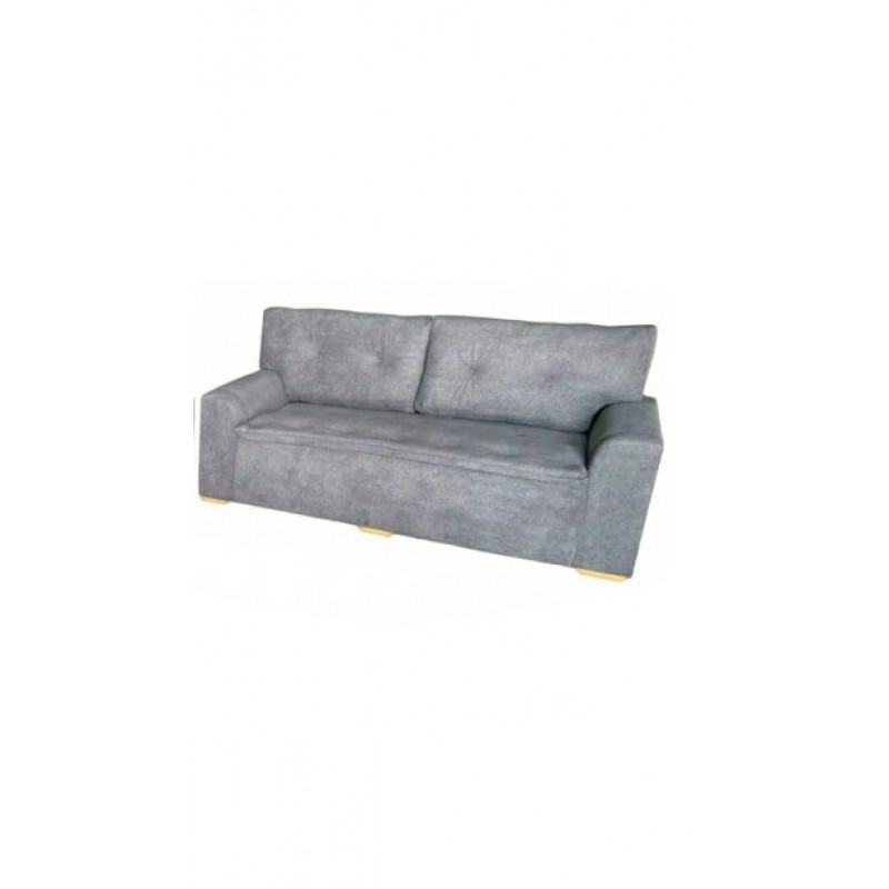 ESTOFADO MALU 3 LUGARES PARMA GRAFITE VELUDO