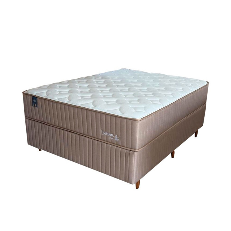 CJ BASE BOX/COLCHAO 138X188X67 PLUMATEX LUNNA PRIME MOLAS ENSACADAS CJ BASE BOX/COLCHAO 138X188X67 PLUMATEX LUNNA PRIME MOLAS ENSACADAS