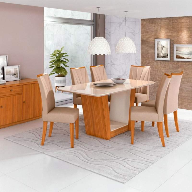 CJ MESA 6C LOPAS APOGEU CANT.COPO CAD APOGEU 160X80 NATURALE CREME AMENDOA/OFF WHITE CJ MESA 6C LOPAS APOGEU CANT.COPO CAD APOGEU 160X80 NATURALE CREME AMENDOA/OFF WHITE