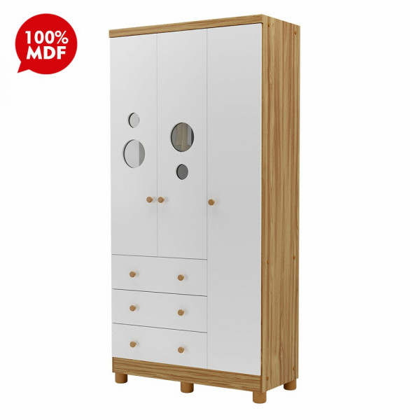 ROUPEIRO 3P. ABRIR 3G PEROBA DUDA PLUS AMENDOA/BRANCO BRILHO ROUPEIRO 3P. ABRIR 3G PEROBA DUDA PLUS AMENDOA/BRANCO BRILHO