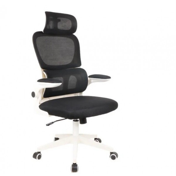 CADEIRA OFFICE MAXPRINT ARANTES PRETO/BRANCO