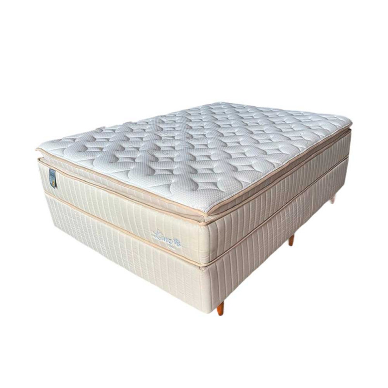 CJ BASE BOX/COLCHAO 138X188X69 PLUMATEX LINZ GEL MOLAS ENSACADAS CJ BASE BOX/COLCHAO 138X188X69 PLUMATEX LINZ GEL MOLAS ENSACADAS