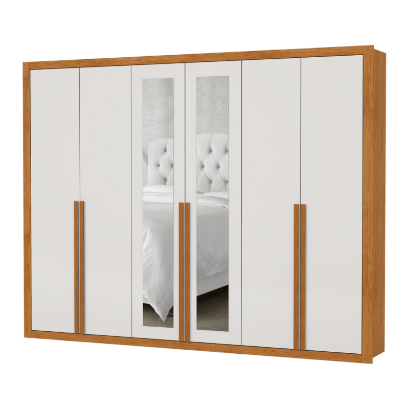 ROUPEIRO 6P. ABRIR 6G CARIOCA CHICAGO C/ESP E C/PE CINAMOMO/OFF WHITE ROUPEIRO 6P. ABRIR 6G CARIOCA CHICAGO C/ESP E C/PE CINAMOMO/OFF WHITE