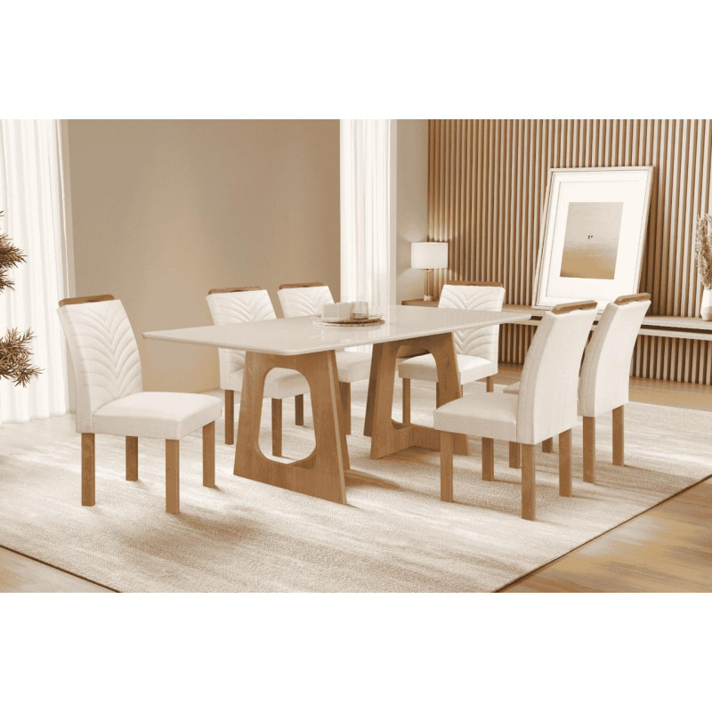 CJ MESA 6C CEL MOVEIS CANCUN RETANGULAR 170X90 TAMPO SMART PLUS C/VDO CAD. CANCUN TEC 178 OFF/CINAMOMO CJ MESA 6C CEL MOVEIS CANCUN RETANGULAR 170X90 TAMPO SMART PLUS C/VDO CAD. CANCUN TEC 178 OFF/CINAMOMO