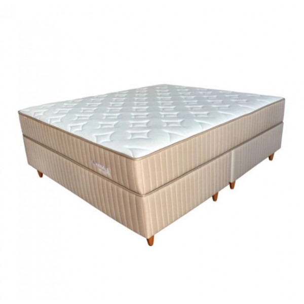 CJ BASE BOX/COLCHAO 193X203X66 PLUMATEX LUNNA ULTRA MOLAS ENSACADAS