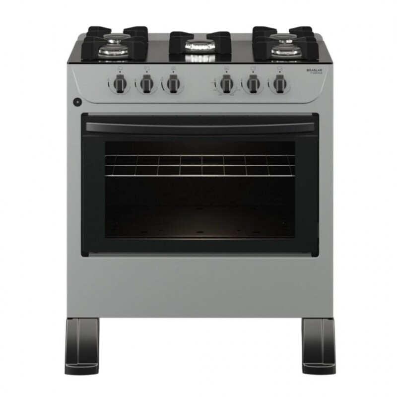 FOGAO 5B BRASLAR CARINA FRONT MESA VIDRO TITANIUM FOGAO 5B BRASLAR CARINA FRONT MESA VIDRO TITANIUM
