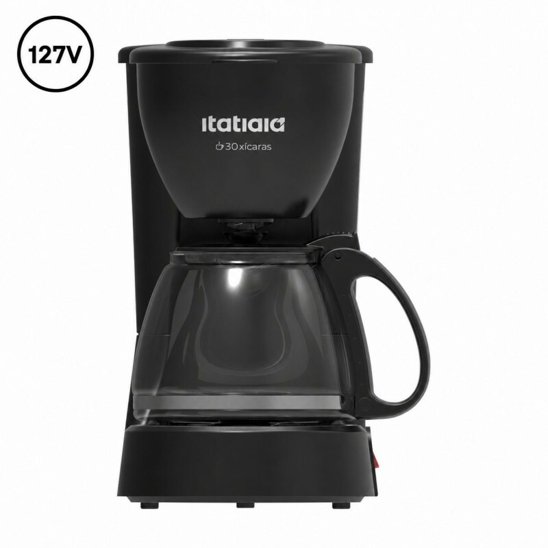 CAFETEIRA ITATIAIA 30 XICARAS 550W 127V PRETA CAFETEIRA ITATIAIA 30 XICARAS 550W 127V PRETA