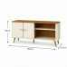 RACK BANCADA MOBLER ILHEUS OFF WHITE/CANELA