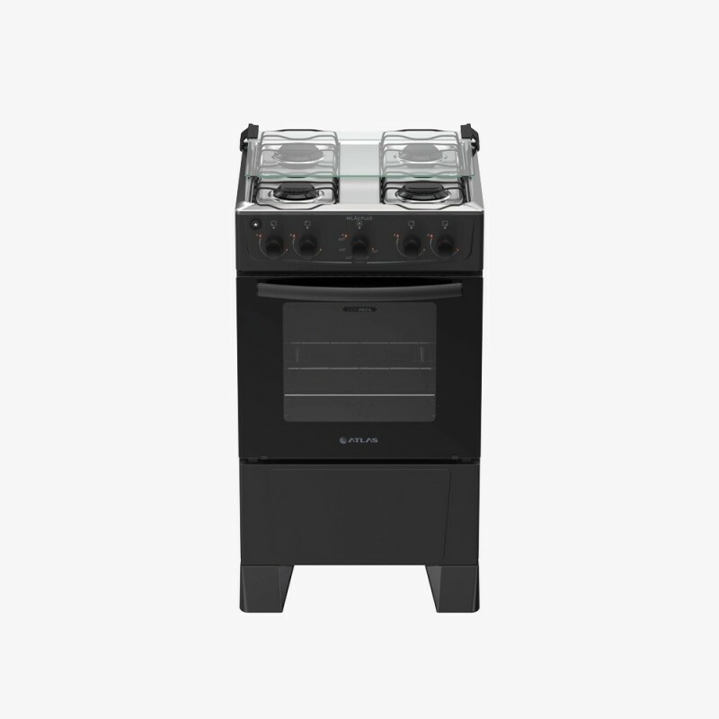 FOGAO 4B ATLAS MILAO PLUS PRETO 25 FOGAO 4B ATLAS MILAO PLUS PRETO 25